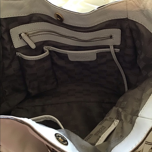 Michael Kors White Leather Purse - Picture 5 of 6